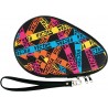 VICTAS PRINTED ROUND RACKET CASE Multi Colour